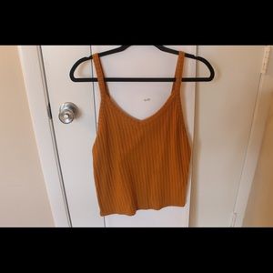 Burnt orange crop top